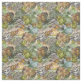 abstrakter Tierdschungel Stoff (Muster)