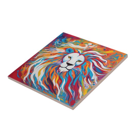 Abstrakter Tierlilie Fliese (Seite)