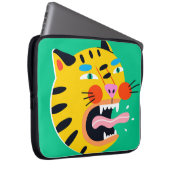 Abstrakter Tiger Laptopschutzhülle (Vorne Rechts)