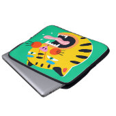 Abstrakter Tiger Laptopschutzhülle (Vorne Knopf)