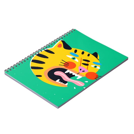 Abstrakter Tiger Notizblock (Linke Seite)