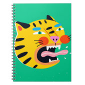 Abstrakter Tiger Notizblock (Vorderseite)