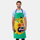 Abstrakter Tiger Schürze (Getragen)
