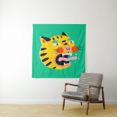 Abstrakter Tiger Wandteppich (Beispiel)