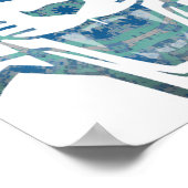 Abstrakter Tigerdruck Poster (Ecke)