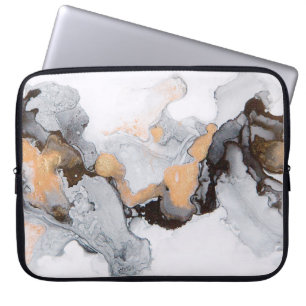 Abstrakter Tinte und Acryl Hintergrund. Trend 2018 Laptopschutzhülle