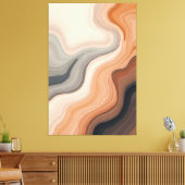 Abstrakter Tonstrom Leinwanddruck (Insitu (Wohnzimmer))
