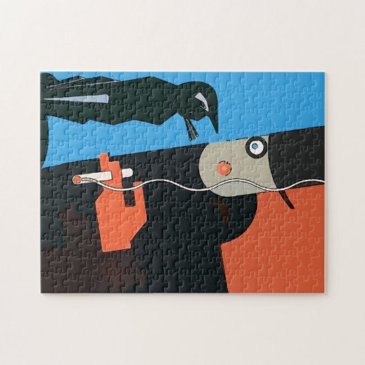 Abstrakter Top Hat 7Cat Puzzle (Horizontal)