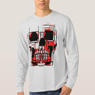Abstrakter Totenkopf in lebendigen Farben T-Shirt