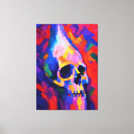 Abstrakter Totenkopf-Wandkunst-Druck Leinwanddruck