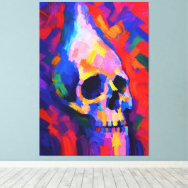 Abstrakter Totenkopf-Wandkunst-Druck Leinwanddruck
