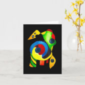 Abstrakter Traum Glückwunsch Karte (Gelbe Blume)