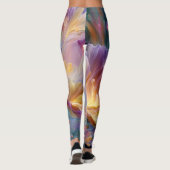 Abstrakter traumhafter Blumengarten Leggings (Rückseite)