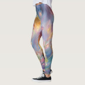 Abstrakter traumhafter Blumengarten Leggings (Links)