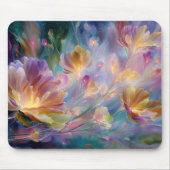 Abstrakter traumhafter Blumengarten Mousepad (Vorne)