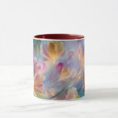 Abstrakter traumhafter Blumengarten Tasse (Zentrum)