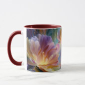 Abstrakter traumhafter Blumengarten Tasse (Links)