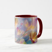 Abstrakter traumhafter Blumengarten Tasse (VorderseiteRechts)