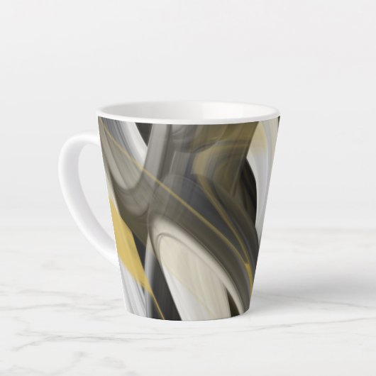 Abstrakter Trend der Latte Tasse Innendekoration S (Linke Ecke)