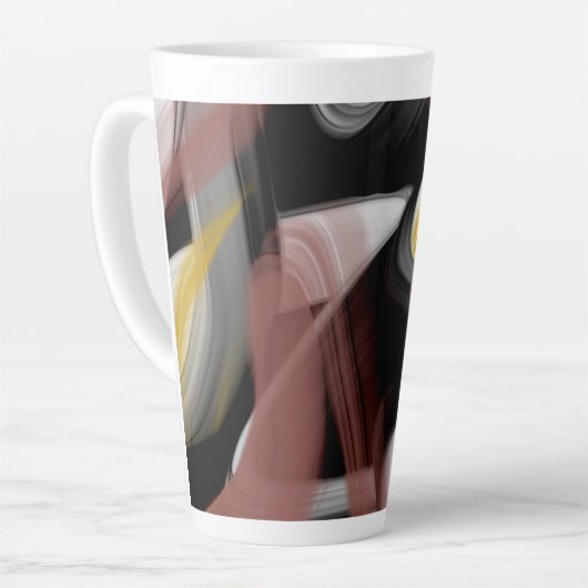 Abstrakter Trend der Latte Tasse Innendekoration S (Linke Ecke)