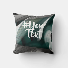 Abstrakter Trend Kissen Innendekoration Schwarz Gr