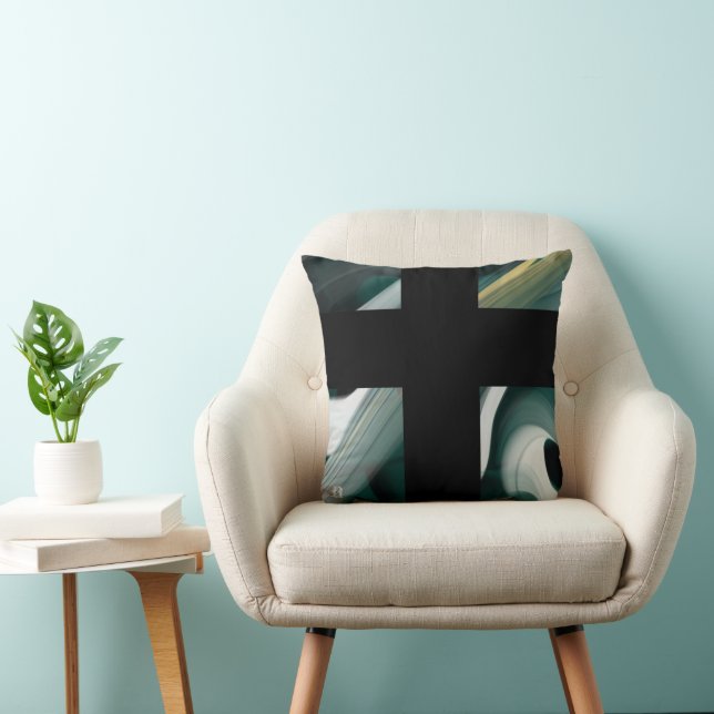 Abstrakter Trend Kissen Innendekoration Schwarz Gr (Stuhl )