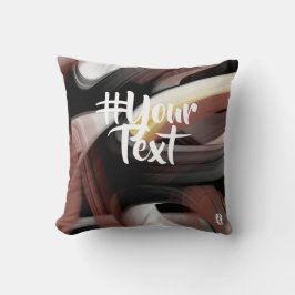 Abstrakter Trend Kissen Innendekoration Schwarzes