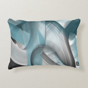 Abstrakter Trend Kissen Räume Dekoration Blau Ozea