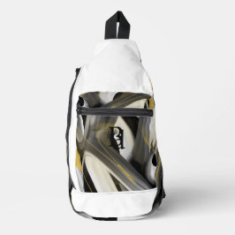 Abstrakter Trend Sling Crossbody Bag