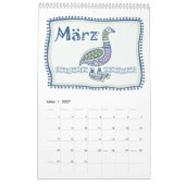 Abstrakter Tribal Tiere aus Europa Kalender (Mär 2027)