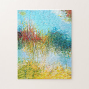 Abstrakter Triptychon Teil 2 Puzzle