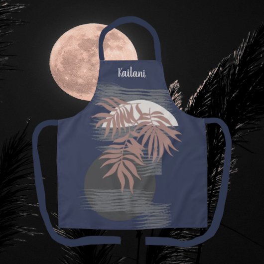 Abstrakter Tropenstil Personalisierte Schürze