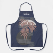 Abstrakter Tropenstil Personalisierte Schürze (Vorderseite)
