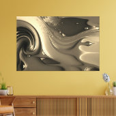 Abstrakter Tropfen Malerei Canvas Leinwanddruck (Insitu (Wohnzimmer))