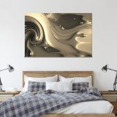 Abstrakter Tropfen Malerei Canvas Leinwanddruck (Insitu (Schlafzimmer))