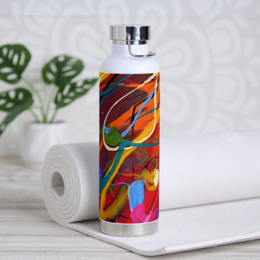 Abstrakter Tropfen Paint Trinkflasche (Yoga)