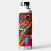 Abstrakter Tropfen Paint Trinkflasche (links)