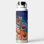 Abstrakter Tropfen Paint Trinkflasche (Rückseite)