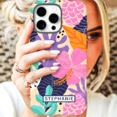 Abstrakter Tropischer Dschungel-Individuelle Name Case-Mate iPhone Hülle