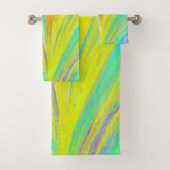 Abstrakter tropischer Sommerspass Badhandtuch Set (Insitu)