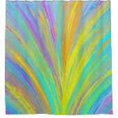 Abstrakter tropischer Sommerspass Duschvorhang (Vorderseite)