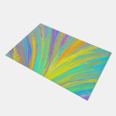 Abstrakter tropischer Sommerspass Fußmatte (Schrägansicht)