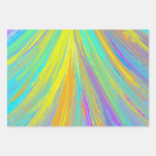 Abstrakter tropischer Sommerspass Geschenkpapier Set (Vorderseite 2)