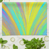 Abstrakter tropischer Sommerspass Geschirrtuch (Gefaltet)