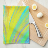 Abstrakter tropischer Sommerspass Geschirrtuch (Viertel Falte)