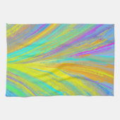 Abstrakter tropischer Sommerspass Geschirrtuch (Horizontal)