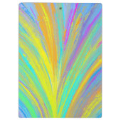 Abstrakter tropischer Sommerspass Klemmbrett (Rückseite)