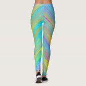 Abstrakter tropischer Sommerspass Leggings (Rückseite)