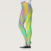 Abstrakter tropischer Sommerspass Leggings (Links)