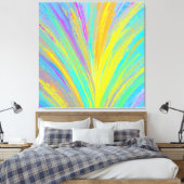 Abstrakter tropischer Sommerspass Leinwanddruck (Insitu (Schlafzimmer))